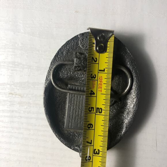 Vintage 1980s 80s Siskiyiou Buckle Co Pewter 3D Eagle Belt Buckle Patriotic USA - Picture 7 of 8